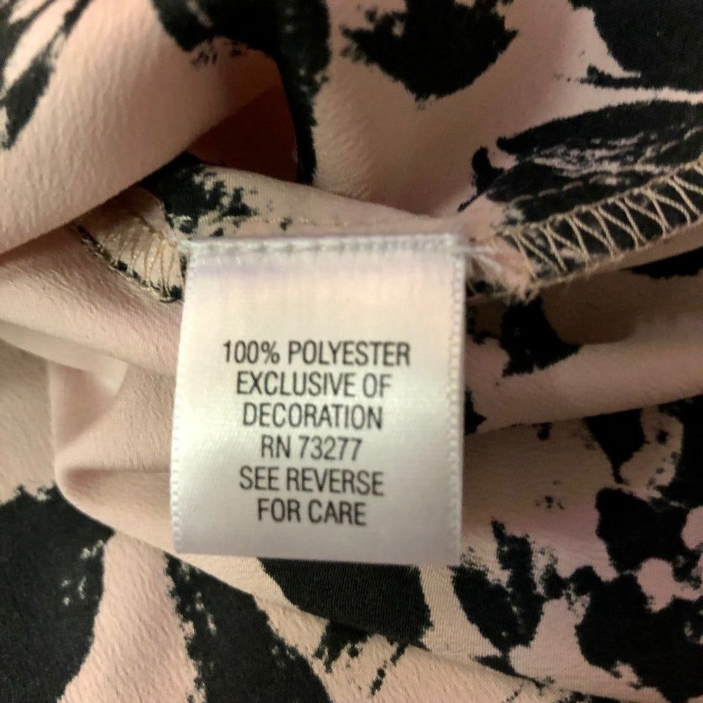 Elle Dress Womens M Used Floral Pink Black - Picture 9 of 12